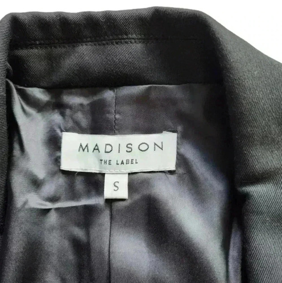 Madison the Label  Audrey Blazer Blazer Button Closure Single Breasted Women's S - Picture 10 of 16